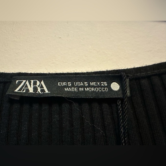 NWT Zara Ribbed top, cotton bottom dress - Picture 2 of 9